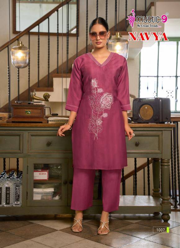 Mystic9 navya vol 1 coord set Kurti wholesale market in Bhavnagar